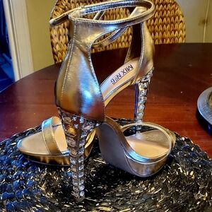 Mix No. 6 Gold Heels with Crystal Details